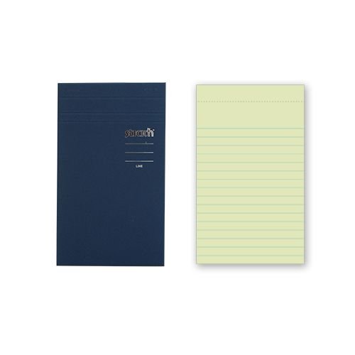 Stick�n Memo Pad 190x114mm 50s. Linjeret Gul