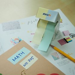 Stick'n note roll ekstra sticky 25mmX10m 2 roller Pastel Gul og Bl�