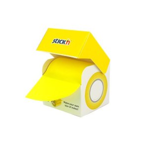 Stick'n note roll ekstra sticky 50mmX10m Neon Gul