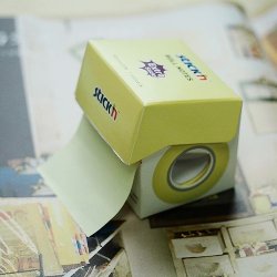 Stick'n note roll ekstra sticky 50mmX10m Pastel Gul 