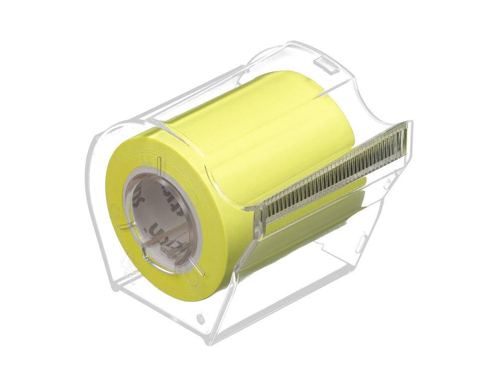 Stick'n note roll ekstra sticky 50x10 meter Neon Gul m. holder