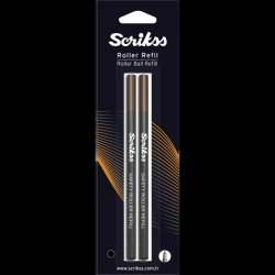 Scrikss Refil Rollerball Sort M 2stk.