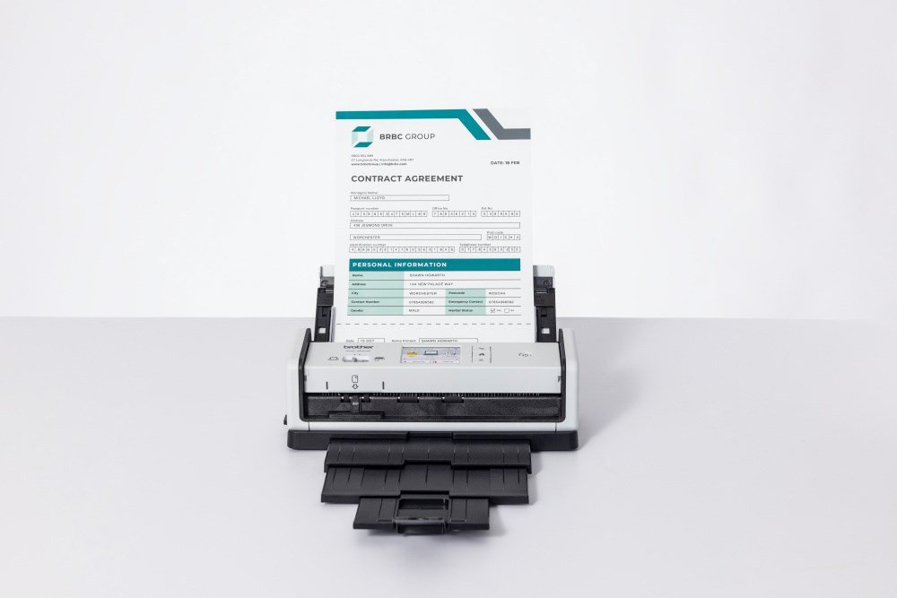ADS-1800W Compact Document Scanner Dupl Wi-Fi LCD