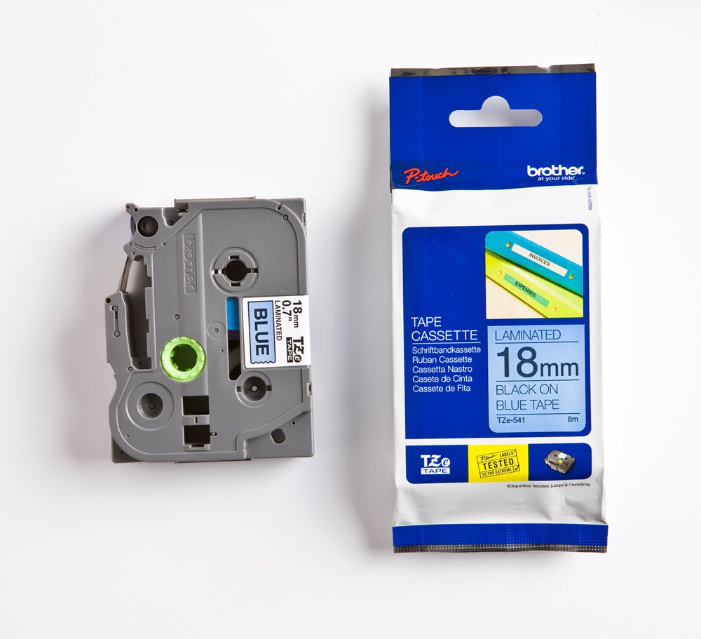 Brother TZe tape 18mmx8m black/Blue
