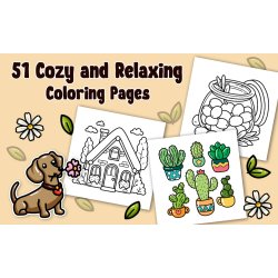 Cozy Girl Stress Relief malebog By Jeanett Veronica 