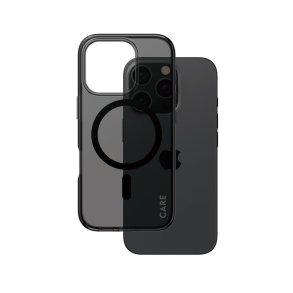 CARE iPhone 16 Pro Case Smokey w. Black MagSafe