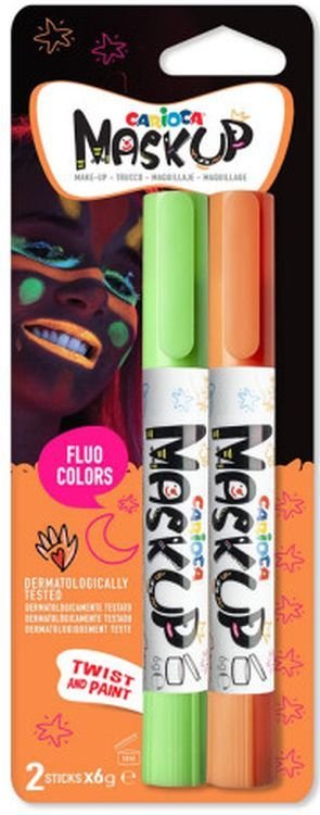 Carioca maskup Sminke Neon Gr�n og Orange
