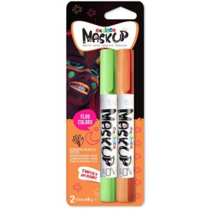 Carioca maskup Sminke Neon Gr�n og Orange
