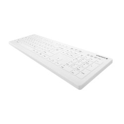 Active Key Flat Profile Wireless Hygiene Desktop Keyb. White