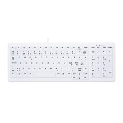 Active Key Hygiene Compact Keyboard NumPad Sealed USB, White