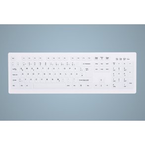 Active Key Hygiene Desktop Keyboard Sealed USB, White