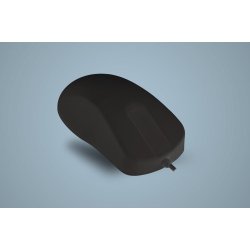 Active Key Hygiene Mouse Scroll Sensor Watertight USB, Black