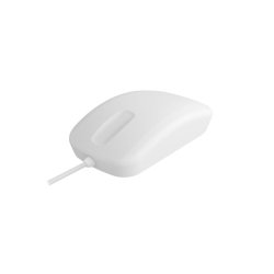 Active Key Hygiene Mouse Scroll Sensor Watertight USB, White