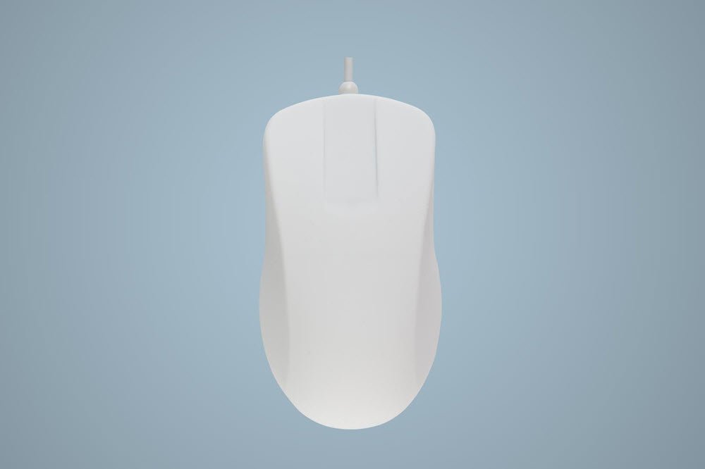 Active Key Hygiene Mouse Scroll Sensor Watertight USB, White