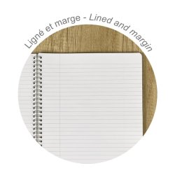 CF spiral Notesbog A5 Lin Antik Pink