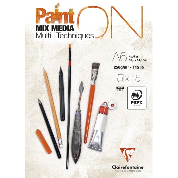 Clairefontaine Paint-On A6 15 ark 250 g