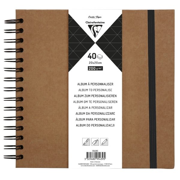 Hard cover album Natur 20x20cm 40 sider 200g