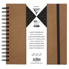 Hard cover album Natur 20x20cm 40 sider 200g