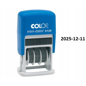 Colop 120 Datostempel 4 mm dansk mdr. 