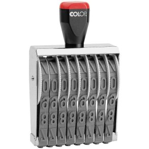 Colop Talb�ndsstempel 15mm m. 8 cifre 