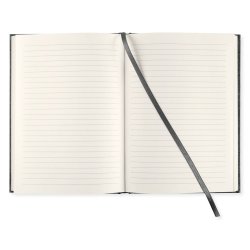 Paperstyle Notesbog A5 Lin Transparent Sort 128 s.