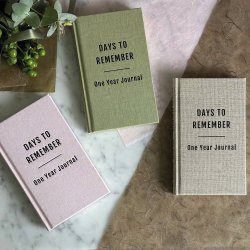 Paperstyle Pocket 1 �rs Journal days to remember Rough Linen