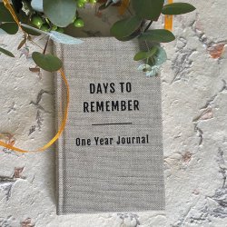 Paperstyle Pocket 1 �rs Journal days to remember Rough Linen