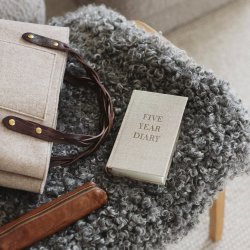 Paperstyle Pocket 5 �rs dagbog Rough Linen
