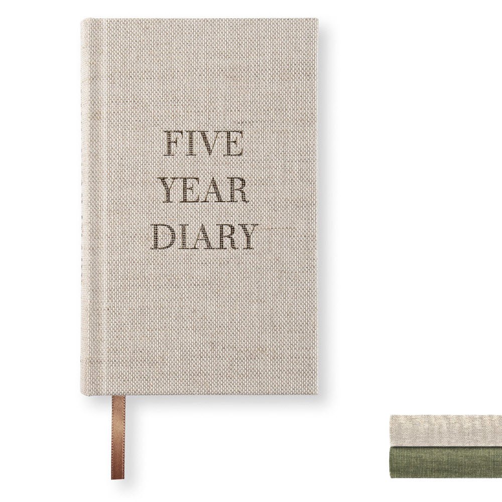 Paperstyle Pocket 5 �rs dagbog Rough Linen