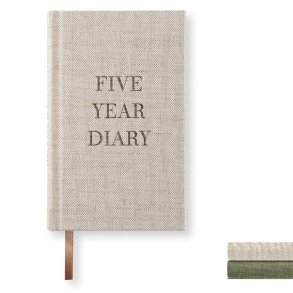 Paperstyle Pocket 5 �rs dagbog Rough Linen