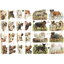 Glansbilleder Hunde 2 ark. 