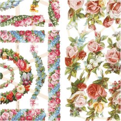 Glansbilleder Sm� Blomster 2 ark.