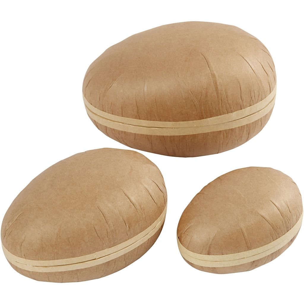 P�ske �g Natur pap 3 stk. 12,15 og 18 cm 
