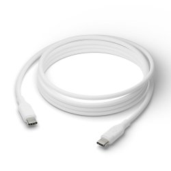 Cable - USB-C to USB-C - TPE, White (2.5m)