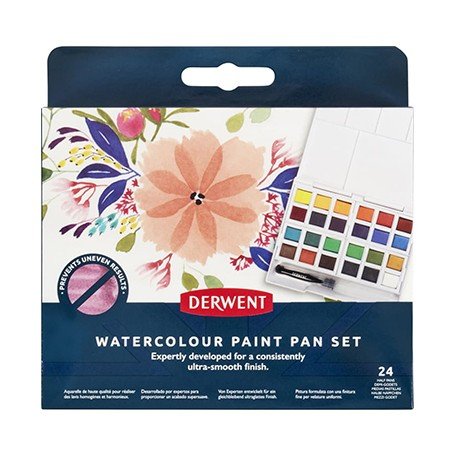 Derwent Watercolour maling sæt 24 farver