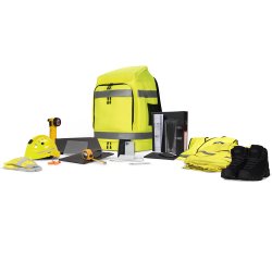 Backpack HI-VIS 65 litre, Yellow