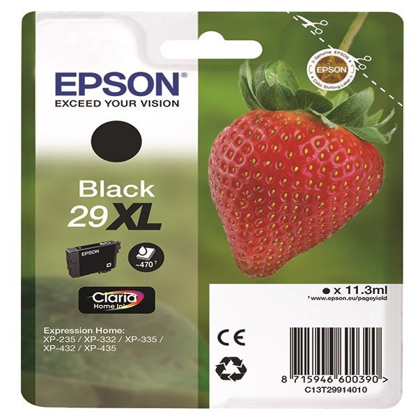 Epson 29XL Blkpatron Sort