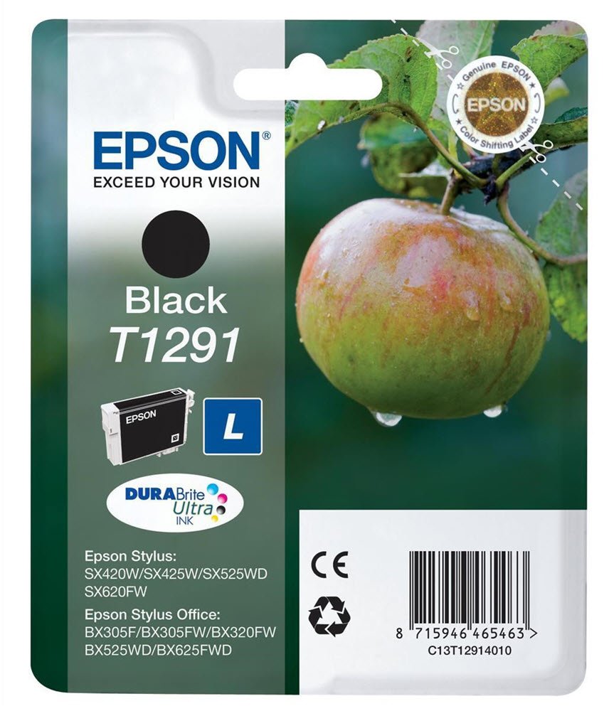 Epson T1291 Blkpatron Sort