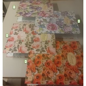 Ringbind A4 Blomster