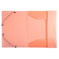 Elastikmappe plast A4 Exacompta 5 stk pastel 