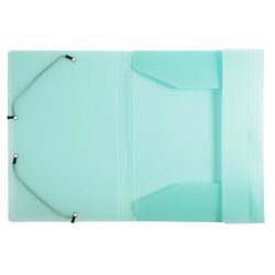 Elastikmappe plast A4 Exacompta 5 stk pastel 