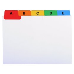 Exacompta Alfabet A-Z A7 88x105 mm 160g. 