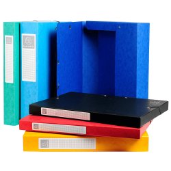 Exacompta Dokumentbox A4 2,5cm ass farver 1 stk.