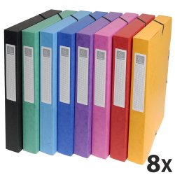 Exacompta Dokumentbox A4 2,5cm ass farver 1 stk.