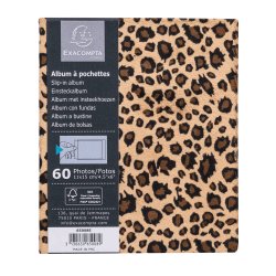 Exacompta Fotoalbum 10x15cm 60 billeder Leopard Pels 