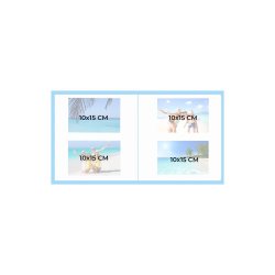 Exacompta Fotoalbum 22,5x22 cm 200 billeder 11x15 cm Pastel Tropic