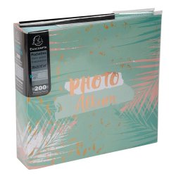 Exacompta Fotoalbum 22,5x22 cm 200 billeder 11x15 cm Pastel Tropic