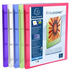 Exacompta Ringbind A4 15 mm 4 ringe 1 stk. ass farver