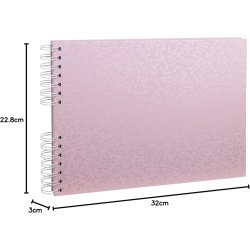 Exacompta Scrapbog 150 fotos 32x22cm candy Pink