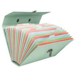 Exacompta  dokumentmappe A4 pastel 18 lommer